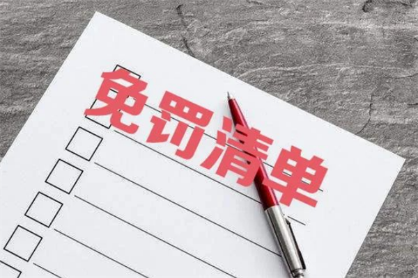 免罚清单