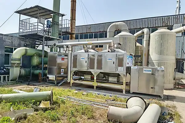浙江化工厂活性炭吸附+催化燃烧废气处理项目已完工